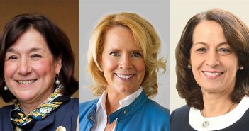 The three speakers of Fordham's inaugural Women's Philanthropy Summit