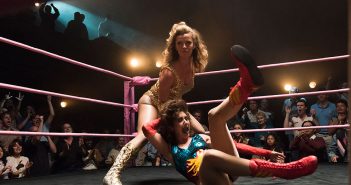Betty Gilpin and Alison Brie in the first season of GLOW.