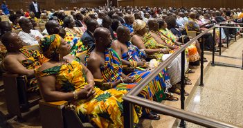 A crowd of more than 300 Ghanaians came to the vice president's town hall.